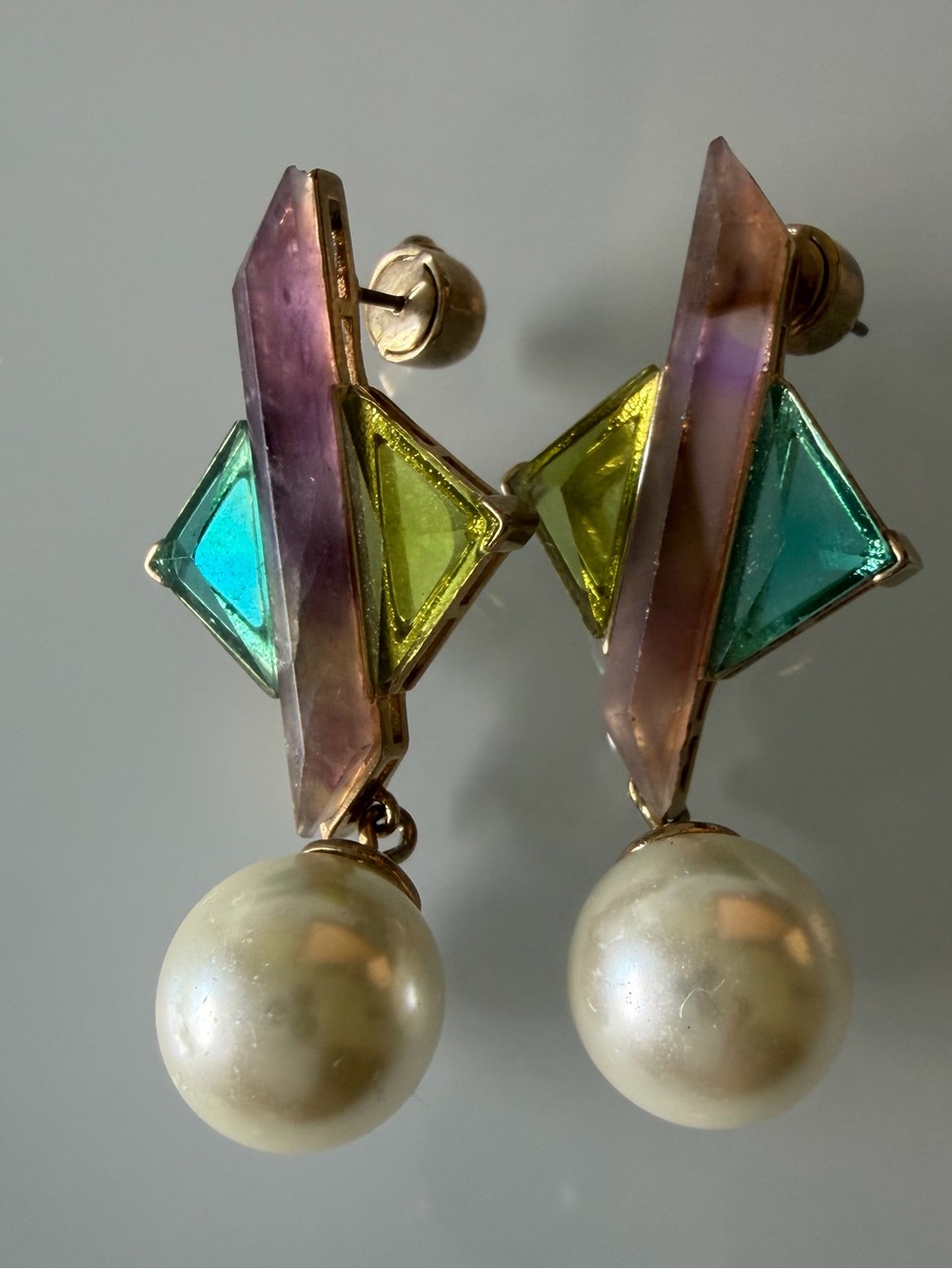 Vintage Carolee drop earrings.
